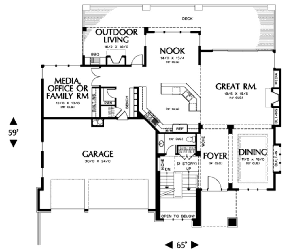 floor plan Design Custom Homes of Madison