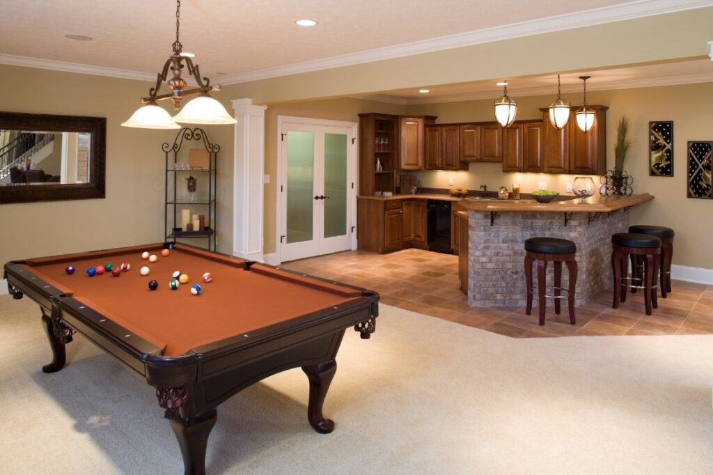 Customize your basement Design Custom Homes of Madison